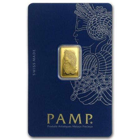 2.5 gram Gold Bar - PAMP Lady Fortuna Veriscan® (In Assay)